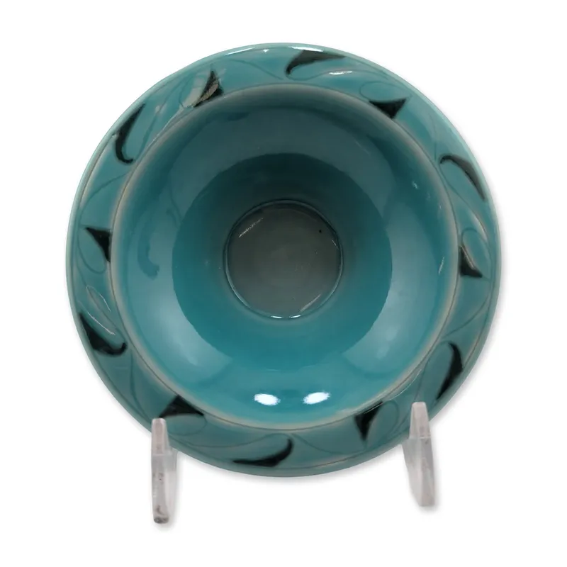 Rookwood Pottery 1916 Turquoise Ceramic Pin Dish from auction in Hollywood, Florida — image 36
