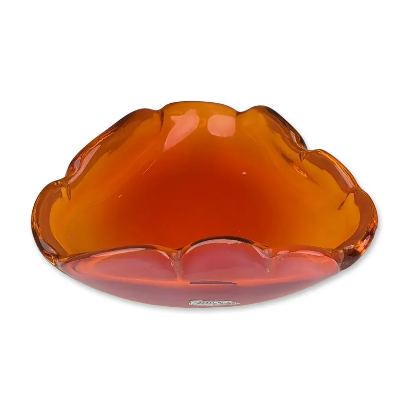 Murano Italian Amberina Cased Glass Bowl from auction in Hollywood, Florida — image 29
