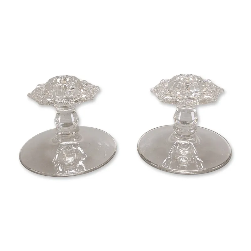 2pc Vintage Heisey Glass Candlesticks from auction in Hollywood, Florida — image 35