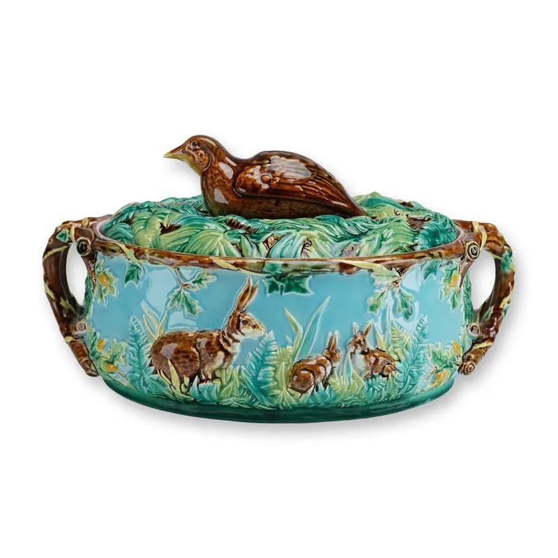 A George Jones Majolica Game Tureen with Cover from auction in Hollywood, Florida — image 5