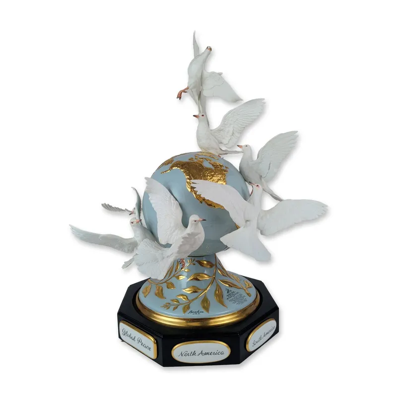 Boehm American Porcelain Global Peace Sculpture from auction in Hollywood, Florida — image 8