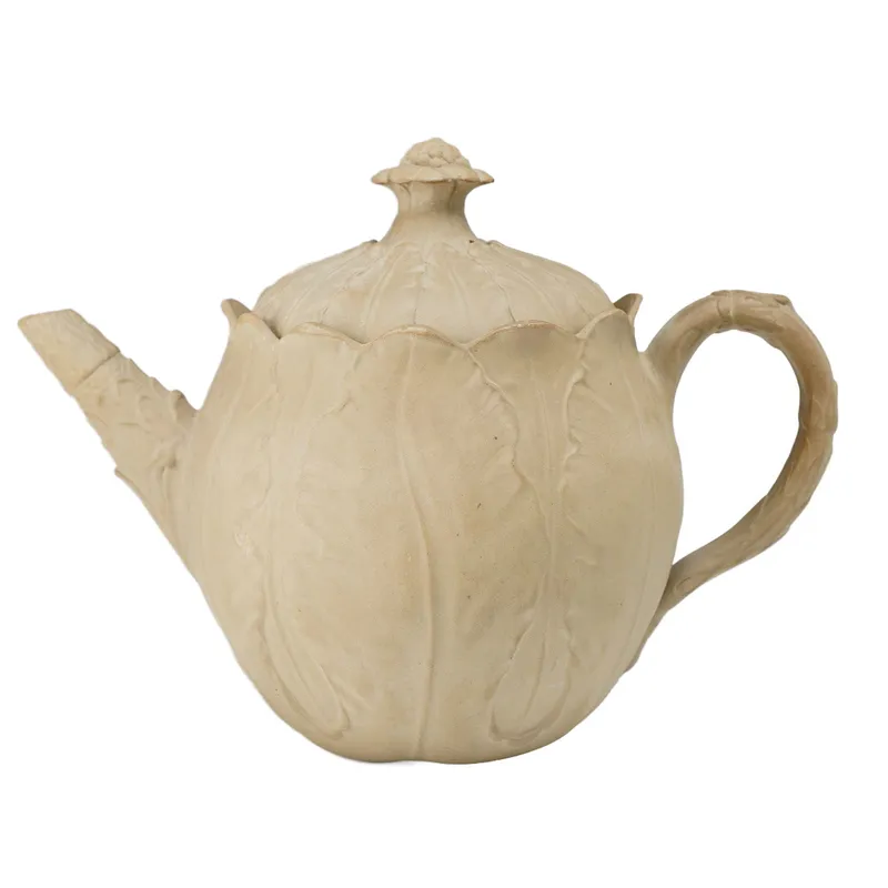 Wedgwood Caneware Cauliflower Pattern Teapot and Lid from auction in Hollywood, Florida — image 29
