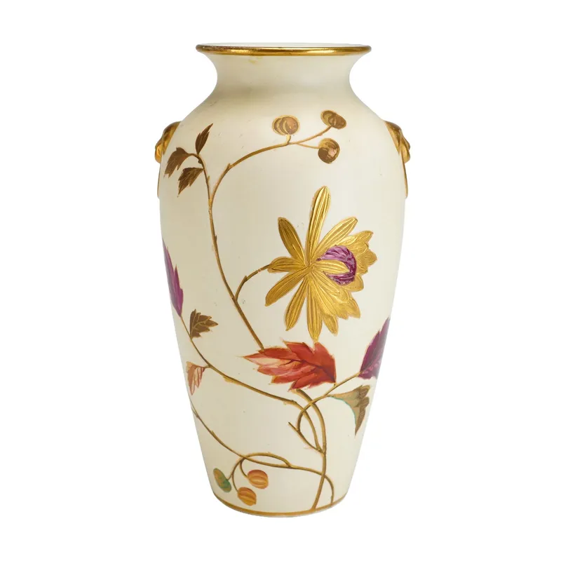 Wedgwood Aesthetic Movement Ivory Vellum Bone China Vase from auction in Hollywood, Florida — image 31