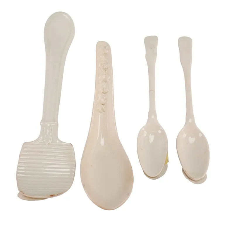 A 4pc Wedgwood Embossed Queen's Ware Butter Curler, Soup Spoon, and Two Teaspoons from auction in Hollywood, Florida — image 41