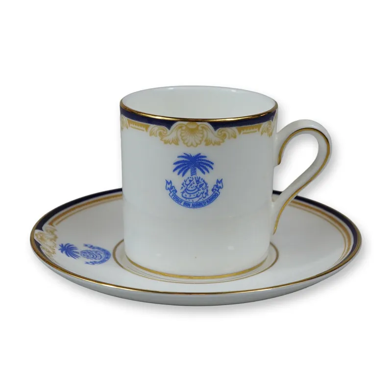 Wedgwood Bone China Demitasse Cup and Saucer, Cavendish Pattern from auction in Hollywood, Florida — image 4