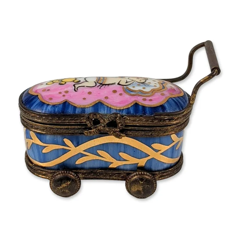 Limoges Porcelain Baby Carriage Box from auction in Hollywood, Florida — image 31