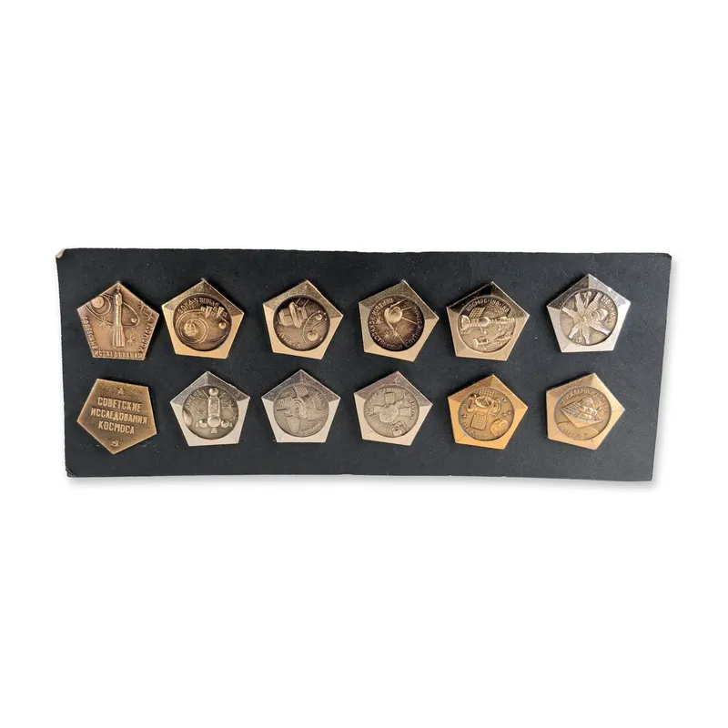 12pc Collection of Soviet Space Exploration Badges from auction in Hollywood, Florida — image 4