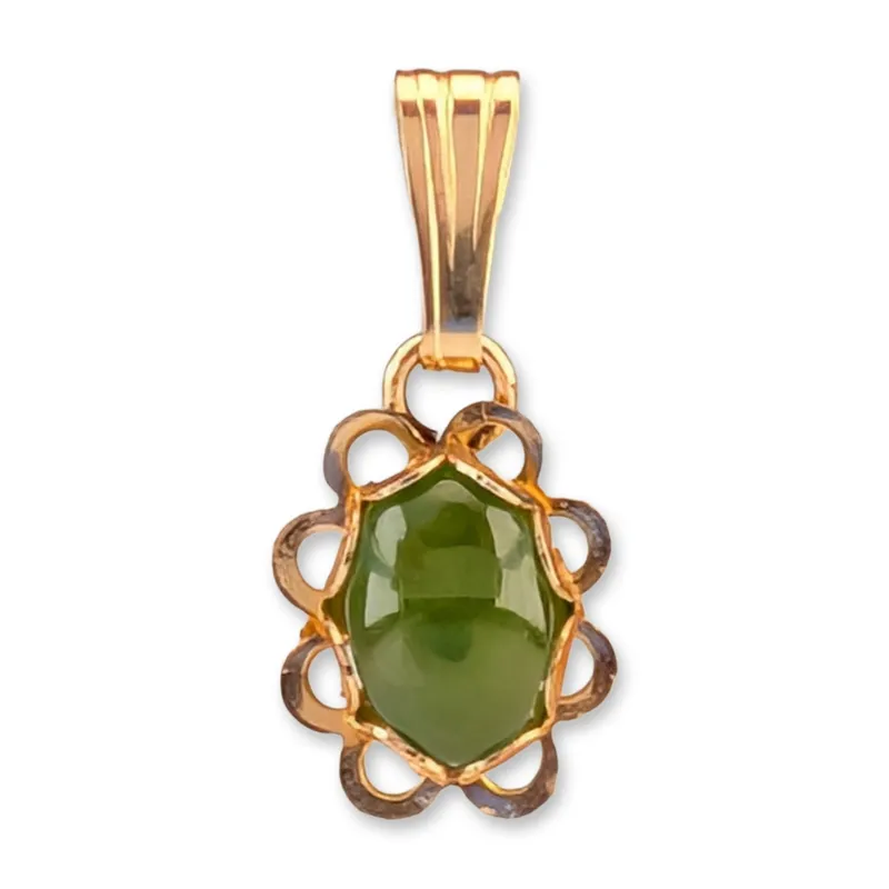 Vintage 14K Yellow Gold Jade Pendant from auction in Hollywood, Florida — image 25