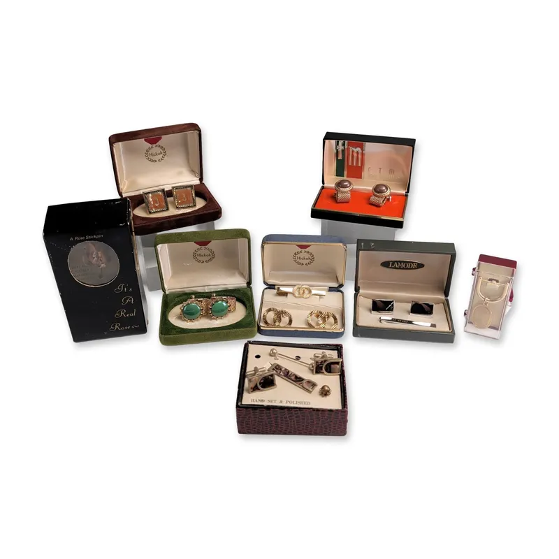 8pc Mid-Century Men's Accessories including Hickok and Lamode from auction in Hollywood, Florida — image 27