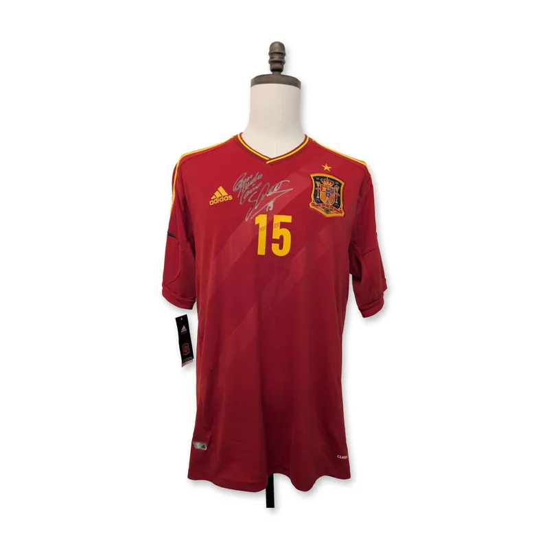 Adidas Sergio Ramos Signed Spain Euro 2012 Soccer Jersey from auction in Hollywood, Florida — image 8