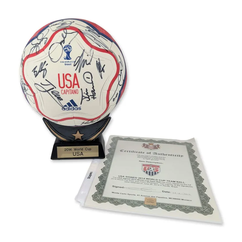 Adidas 2014 World Cup USMNT Team Signed Soccer Ball from auction in Hollywood, Florida — image 21