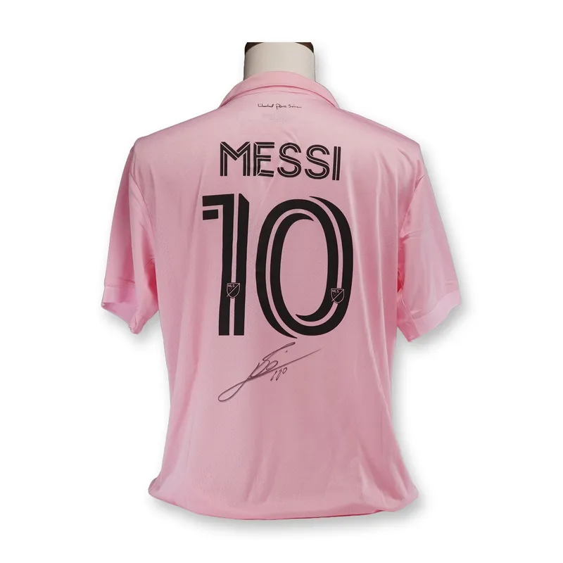 Lionel Messi Signed Inter Miami CF 2022-23 Home Jersey with Icons.com COA from auction in Hollywood, Florida — image 35