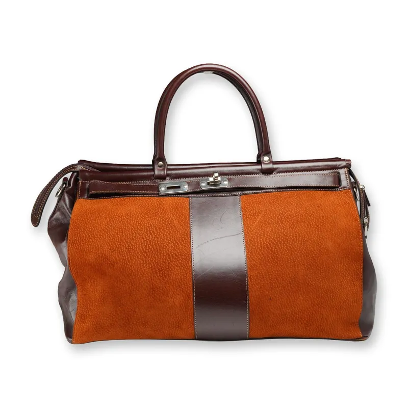 Zafiro Talabarteria Argentinian Carpincho and Cowhide Leather Travel Bag from auction in Hollywood, Florida — image 4