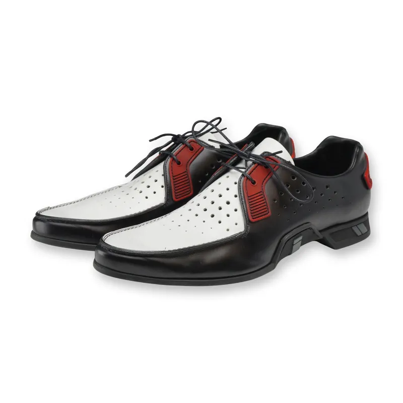 Pair of Prada Two-Tone Derby Shoes from auction in Hollywood, Florida — image 12