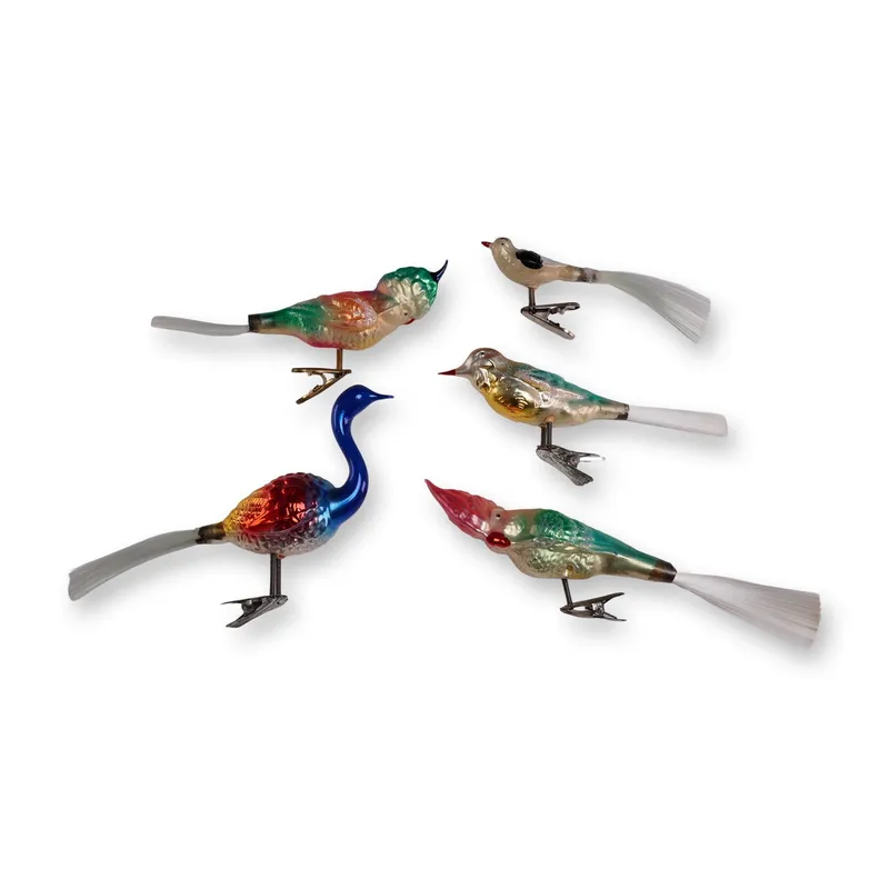5pc Vintage Clip-On Glass Bird Ornaments from auction in Hollywood, Florida — image 48