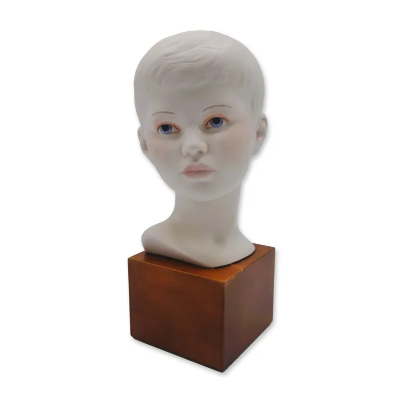 Cybis Porcelain Head of Young Boy Sculpture On Wood Plinth, 1968 from auction in Hollywood, Florida — image 19