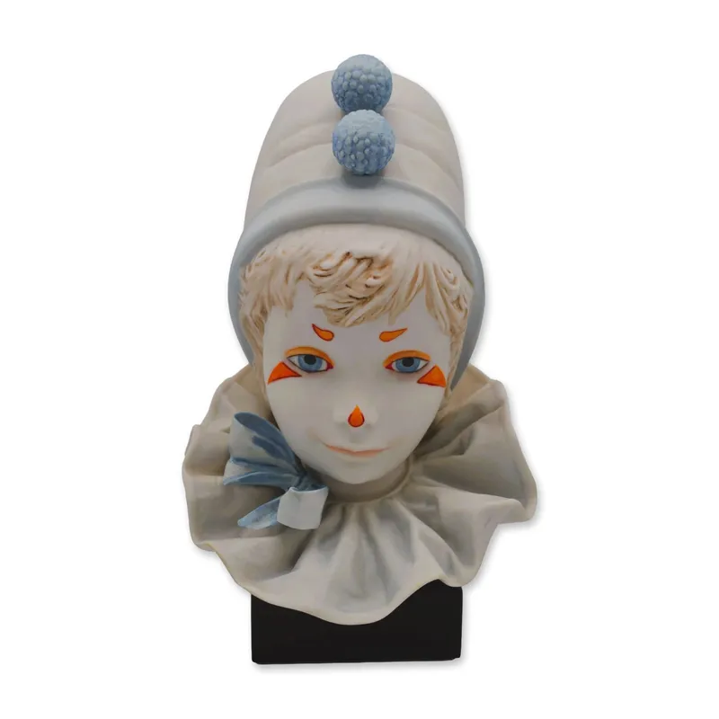 Cybis Porcelain Child Clown Head Funny Face, On Wood Base, 1976 from auction in Hollywood, Florida — image 25