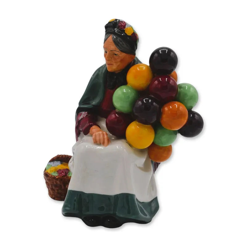 Royal Doulton Porcelain Figurine The Old Balloon Seller, HN1315 from auction in Hollywood, Florida — image 34