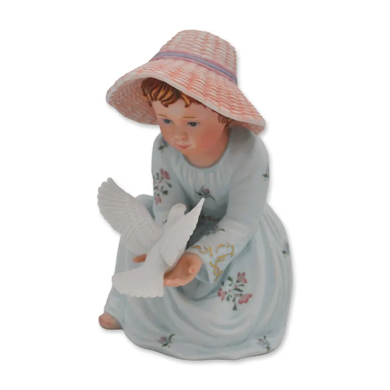 Edna Hibel Porcelain LE Figurine Angelica With Doves from auction in Hollywood, Florida — image 45