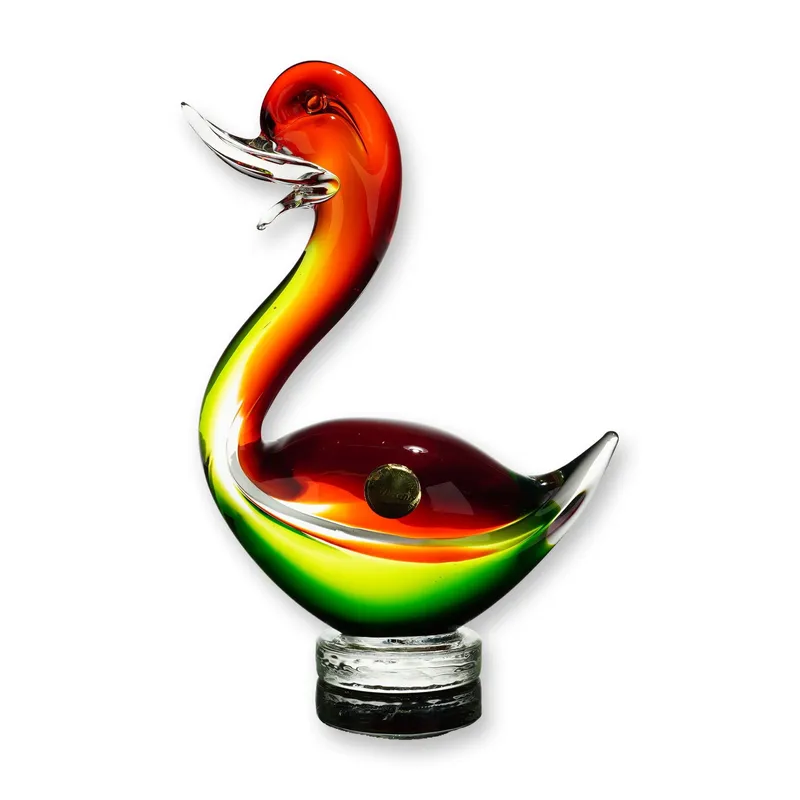 Murano Sommerso Art Glass Swan Figurine from auction in Hollywood, Florida — image 11