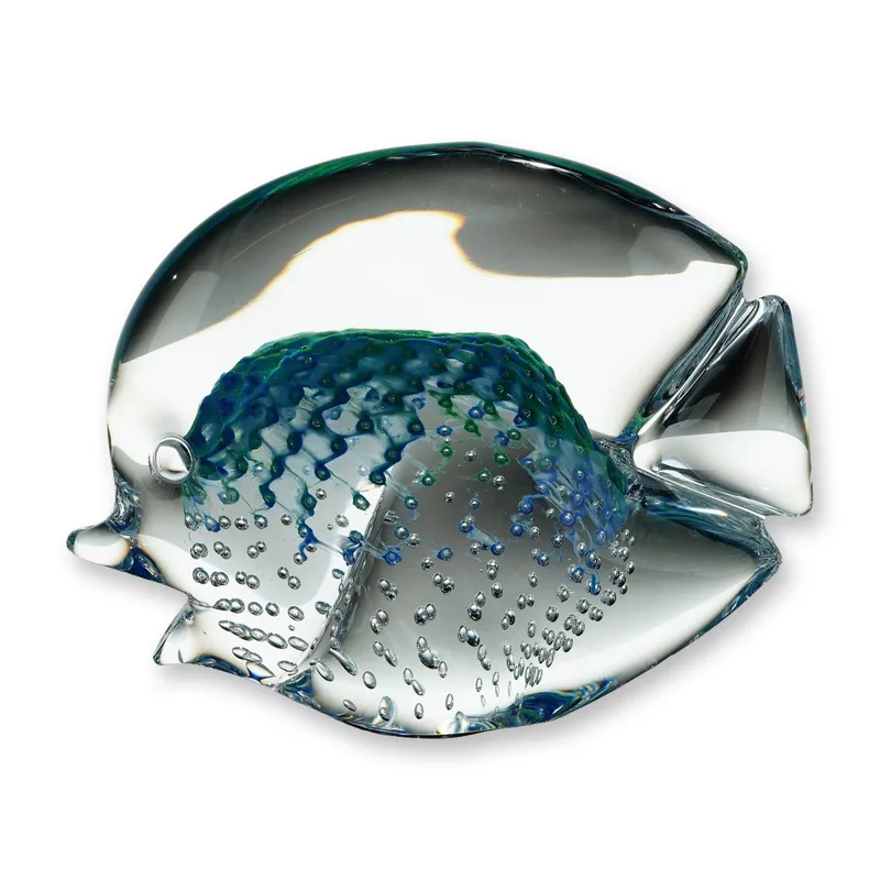 Marcolin Sweden Crystal Art Glass Fish Sculpture from auction in Hollywood, Florida — image 12
