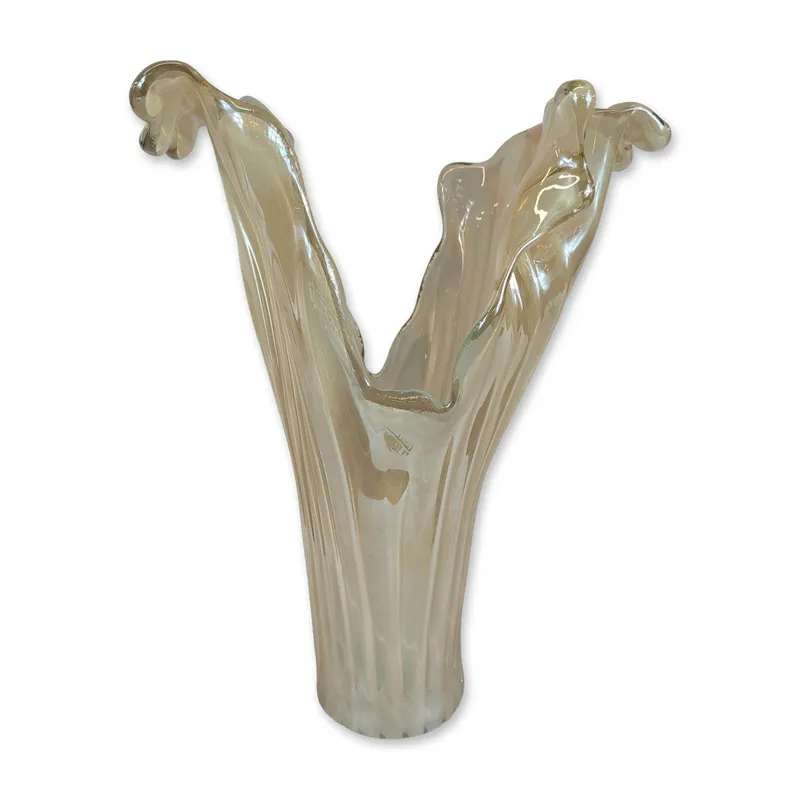 Mid-Century Modern Iridescent Glass Swung Vase from auction in Hollywood, Florida — image 20