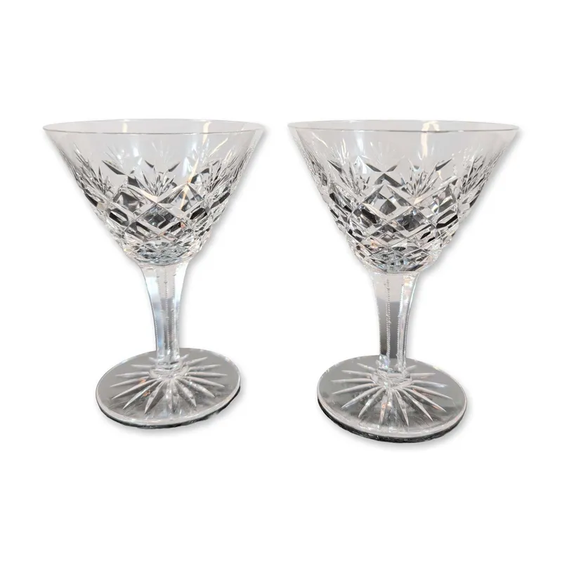 Pair of Cut Crystal Champagne Glasses from auction in Hollywood, Florida — image 27