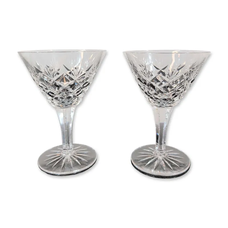 Pair of Cut Crystal Stemmed Coupes from auction in Hollywood, Florida — image 28