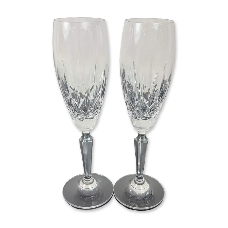 Pair of Waterford Crystal Champagne Flutes from auction in Hollywood, Florida — image 36