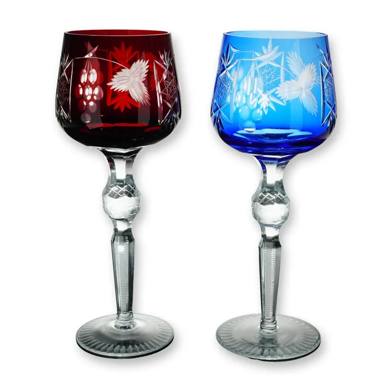 2pc Bohemian Cut-to-Clear Crystal Hocks from auction in Hollywood, Florida — image 40