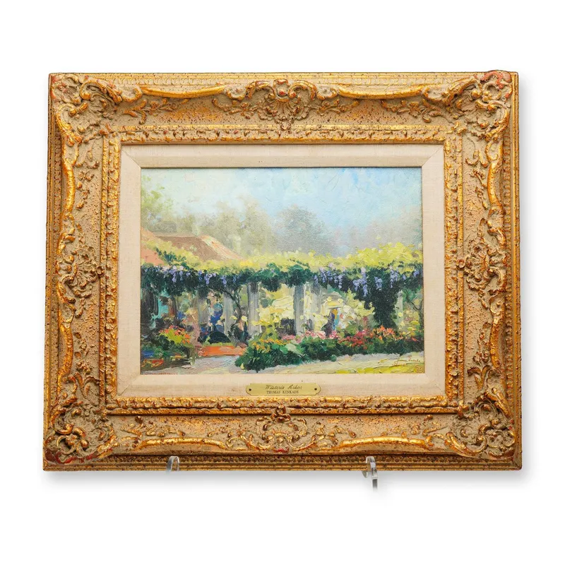 Thomas Kinkade (American, 1958-2012) Hand-enhanced Lithograph on Canvas, Wisteria Arbor from auction in Hollywood, Florida — image 5