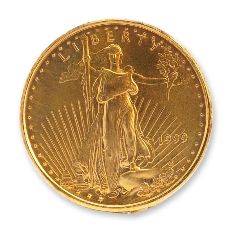 1999 1/10 Fine Gold $5 American Gold Eagle Coin from auction in Hollywood, Florida — image 8