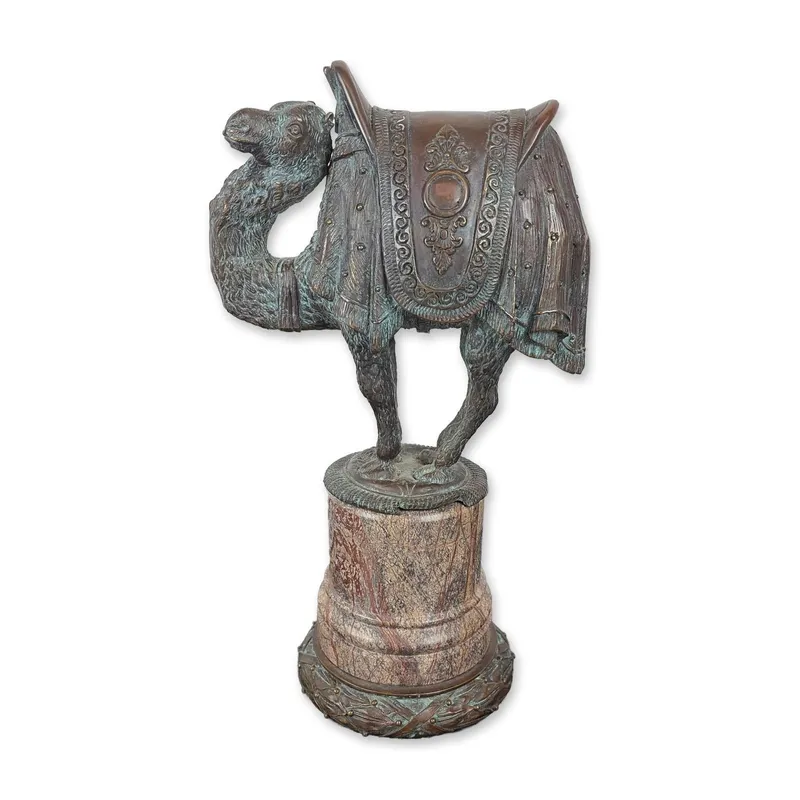 Historicist Bronze and Marble Camel Sculpture from auction in Hollywood, Florida — image 36