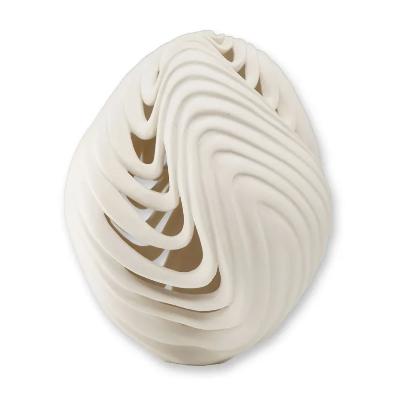 Jennifer McCurdy Carved Porcelain Vortex or Torus Nest Sculpture from auction in Hollywood, Florida — image 37