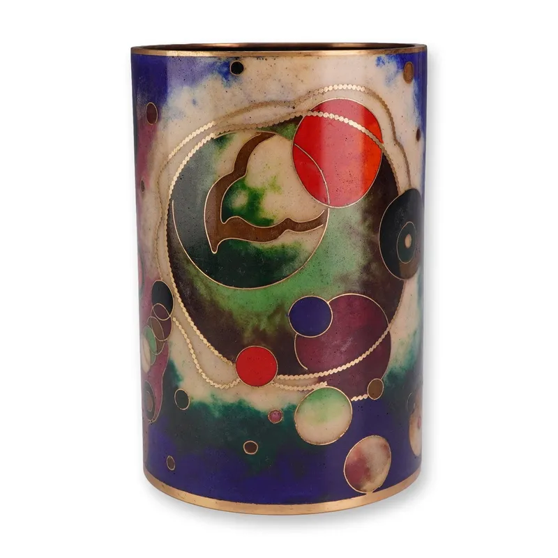 David Kuo Modernist Cloisonne Enamel Tumbler from auction in Hollywood, Florida — image 17