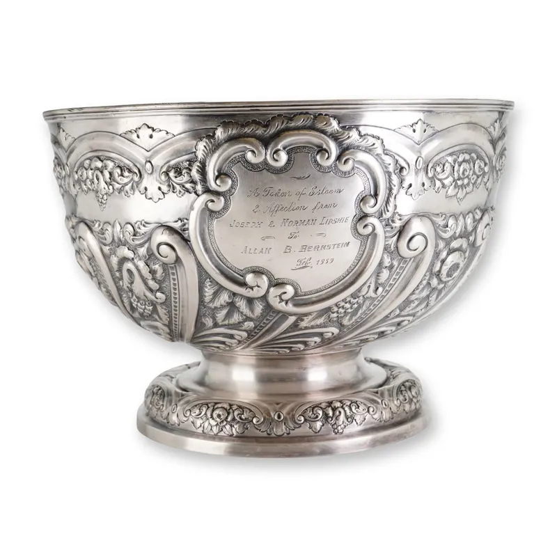 George Nathan and Ridley Hayes Sterling Silver Punch Bowl from auction in Hollywood, Florida — image 2