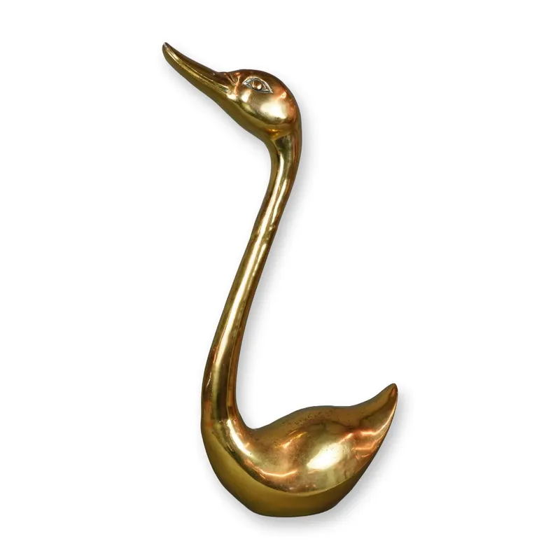 Large Mid-Century Modern Brass Swan Sculpture from auction in Hollywood, Florida — image 38