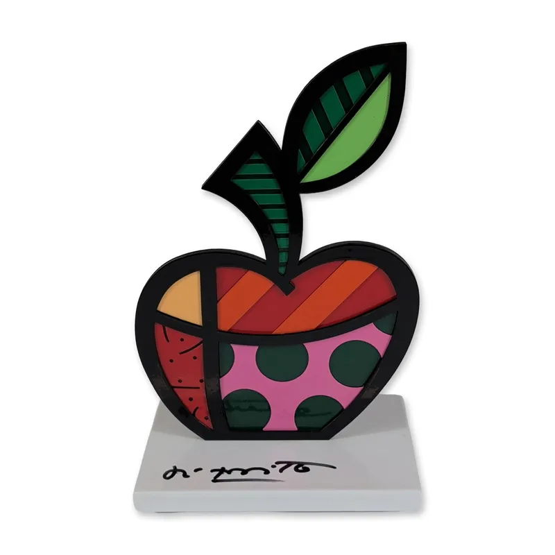 Romero Britto (Brazilian, b. 1963) Apple Sculpture, Signed from auction in Hollywood, Florida — image 42