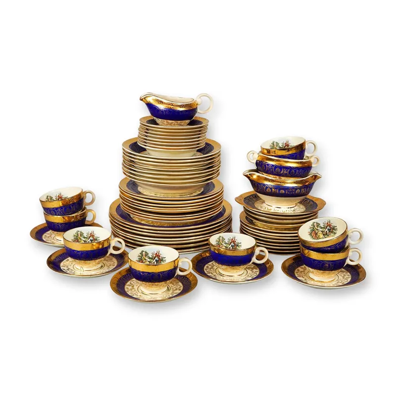 59-Piece Taylor Smith & Taylor Bromley Ceramic Dinnerware Set from auction in Hollywood, Florida — image 8
