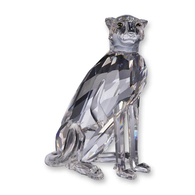 Swarovski Crystal Seated Cheetah Figurine Signed by Michael Stamey from auction in Hollywood, Florida — image 32
