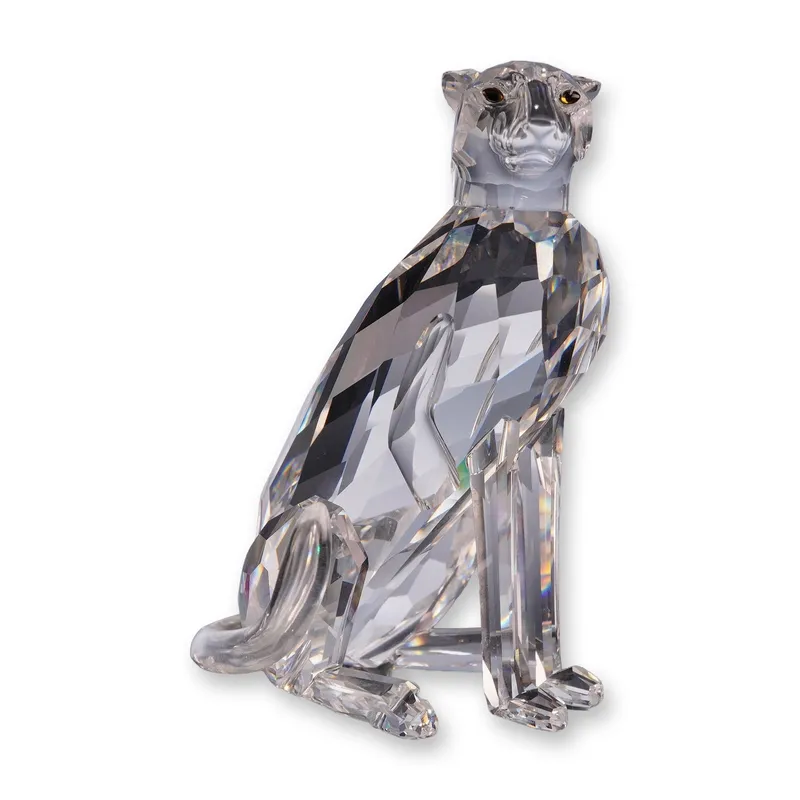 Swarovski Crystal Figurine, Seated Cheetah (low tail) from auction in Hollywood, Florida — image 31