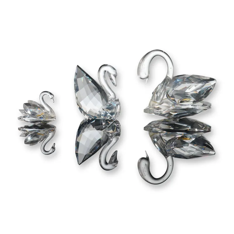 3pc Swarovski Silver Crystal Swan Figurines from auction in Hollywood, Florida — image 35