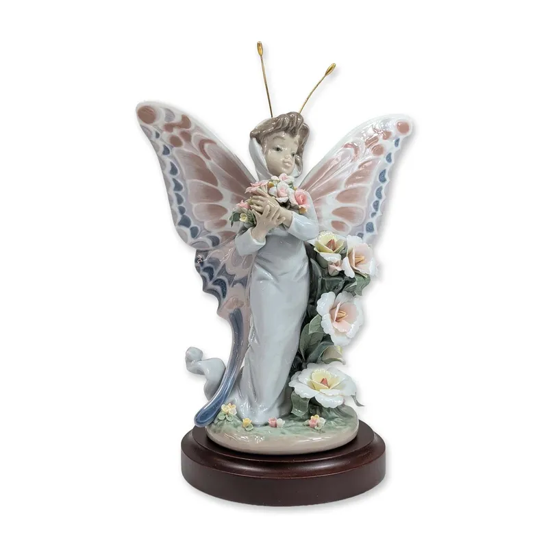 Lladro Floral Fantasy Porcelain Figurine with Base from auction in Hollywood, Florida — image 2
