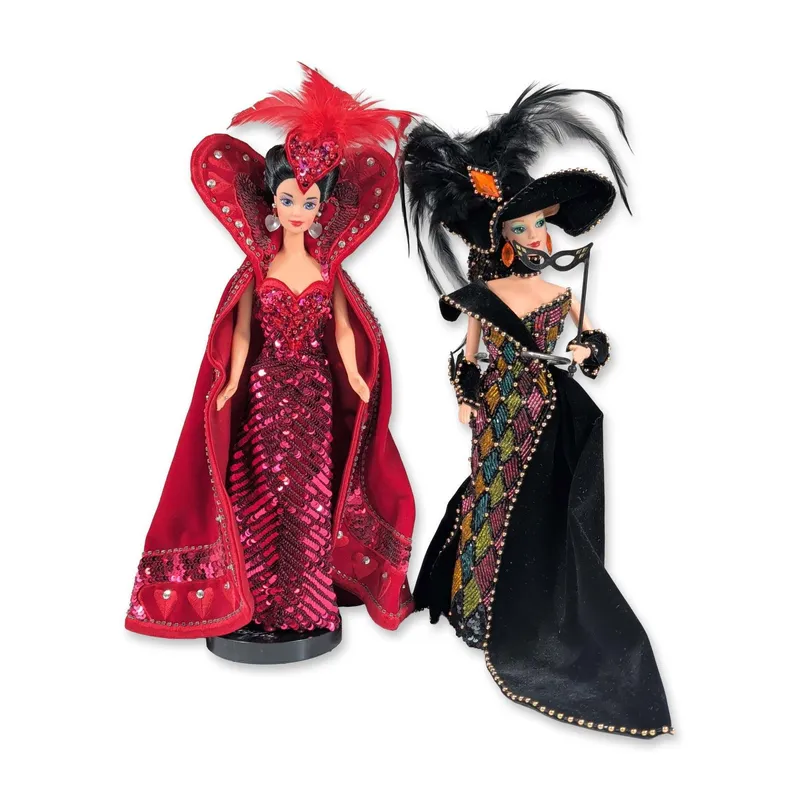 2pc Bob Mackie Designer Collection Barbies from auction in Hollywood, Florida — image 9