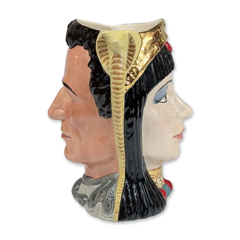 Royal Doulton Double-Face Character Jug, Antony and Cleopatra  D6728 from auction in Hollywood, Florida — image 10