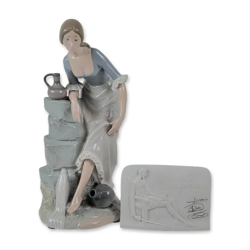 Two-Piece Lladro and NAO Porcelain Collection, Sculpture and Don Quixote Plaque from auction in Hollywood, Florida — image 21