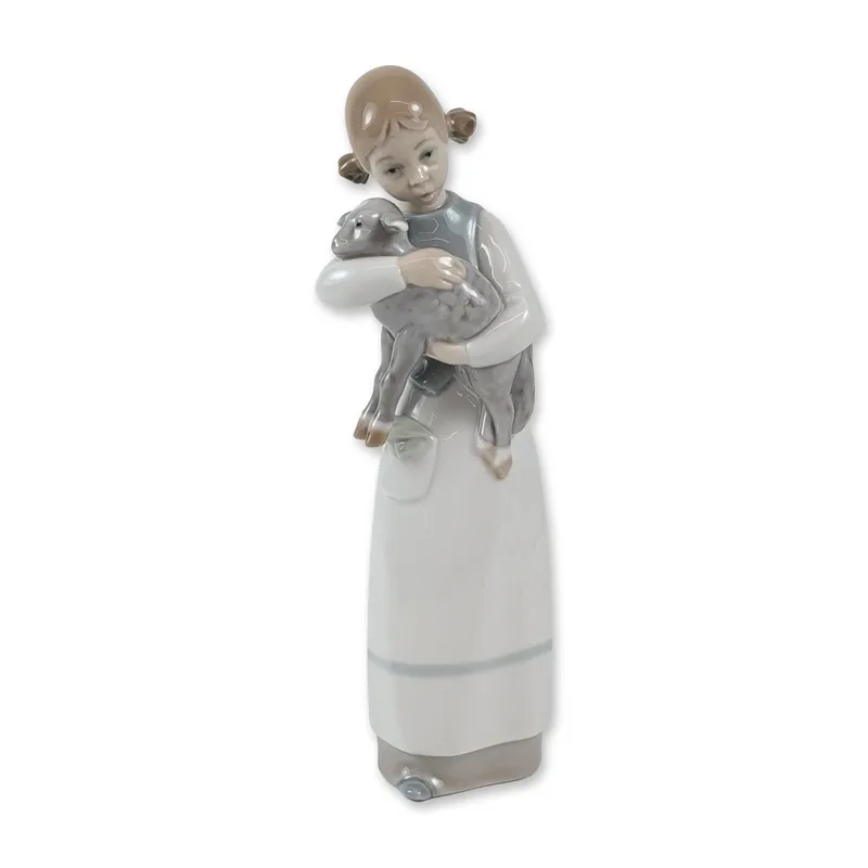 Lladro Porcelain Figurine, Girl with Lamb 1001010 from auction in Hollywood, Florida — image 47