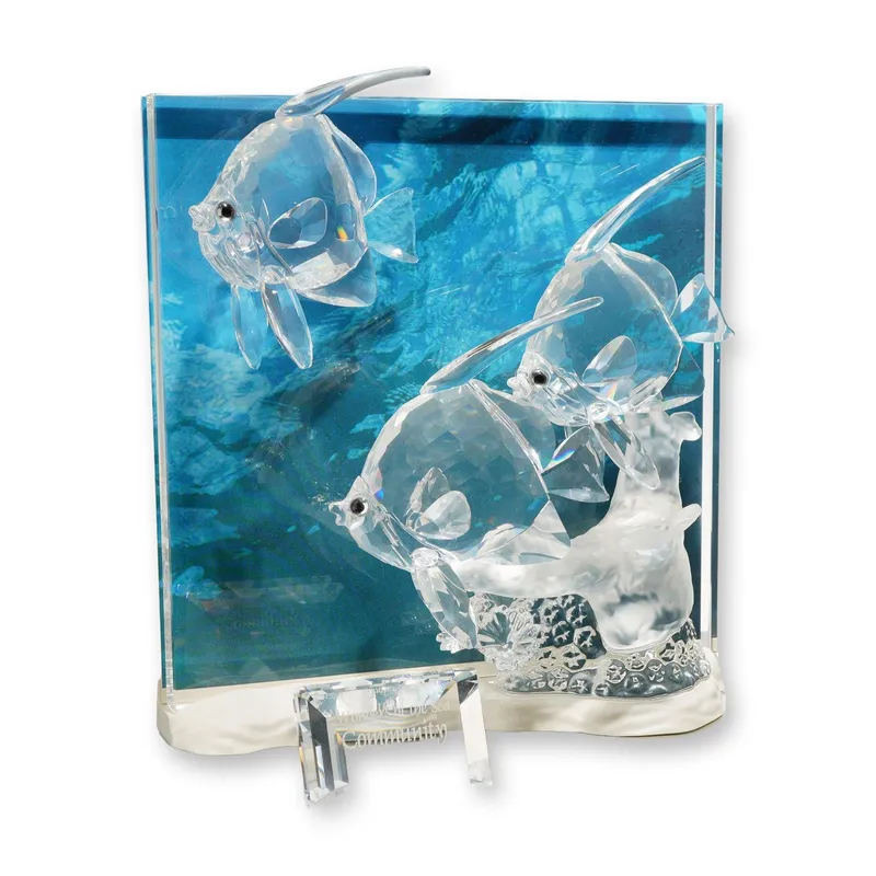 Swarovski Crystal 2007 Annual Edition Wonders of the Sea Sculpture, Community plus Title Plaque from auction in Hollywood, Florida — image 1