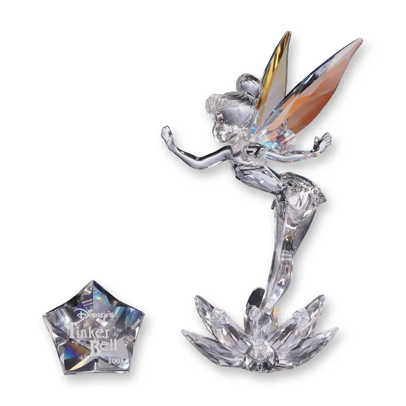 Swarovski Disney Crystal Figurine and Plaque, Tinkerbell from auction in Hollywood, Florida — image 2
