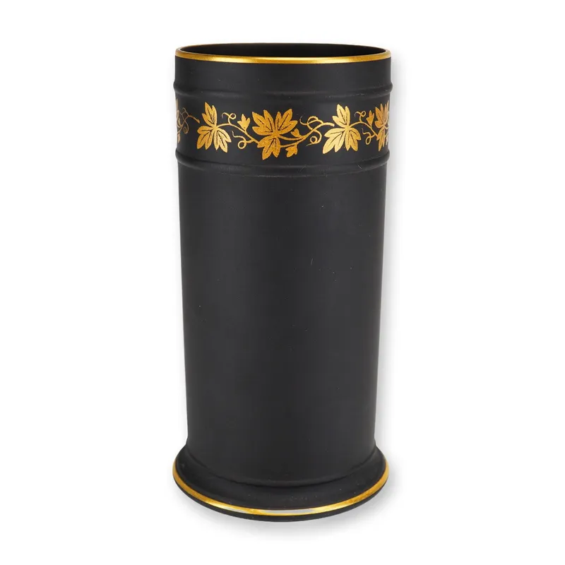 Wedgwood Black Basalt Gilded Spill Vase from auction in Hollywood, Florida — image 16